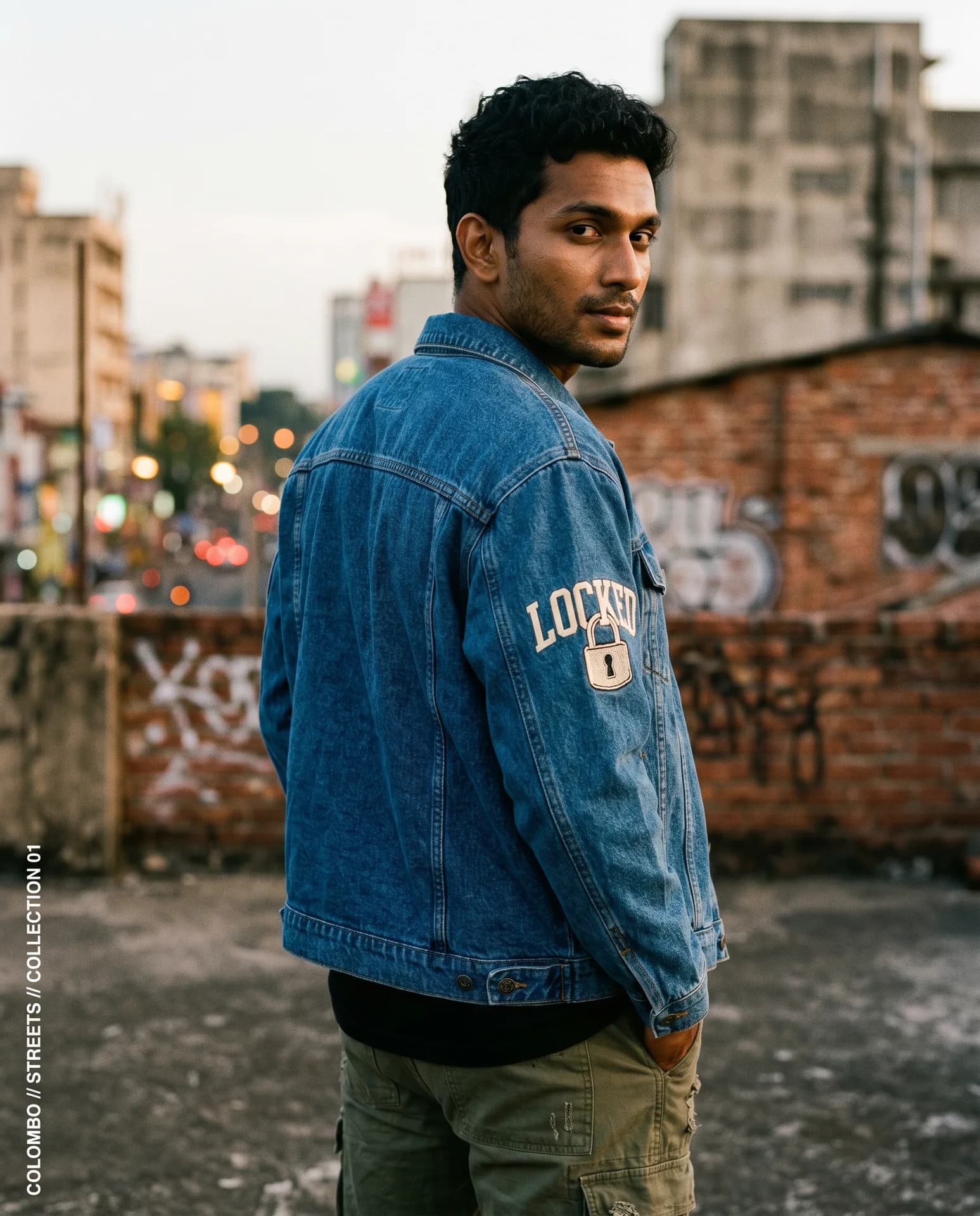 LOCKED Denim Trucker Jacket — Washed Indigo - Image 2